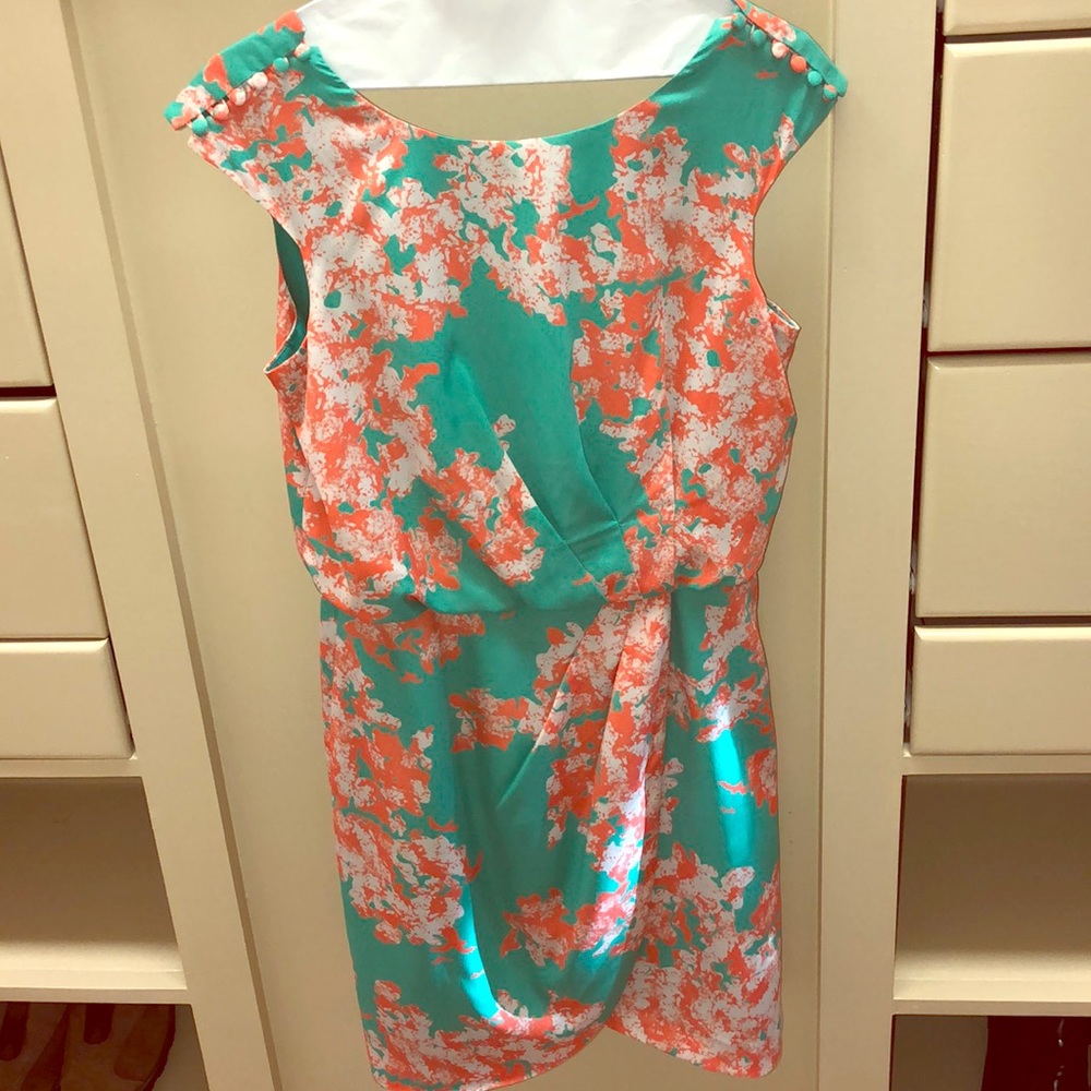Jessica Simpson Cap Sleeve Dress Size 8 Green